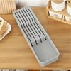 Kitchen drawer knife storage box kitchen knife fruit knife grid finishing knife holder