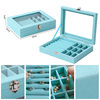 Cross-Border Popular High-End Storage Jewelry Box Velvet Student Desktop Jewelry Box Ring Necklace Earrings Storage Box