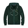 W001 velvet sweatshirt dark green