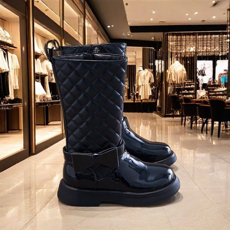 Girls' Boots, No More Than Knee-High, Autumn and Winter High Boots, Catwalk Performance Boots, Kidsren's Fashion Princess High Boots, Simple