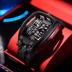 Cross-Border Popular Engine-Style Sports Men's Watch Brand Wristwatch Quartz Watch Wholesale Foreign Trade Fashion Personalized Men's Watch