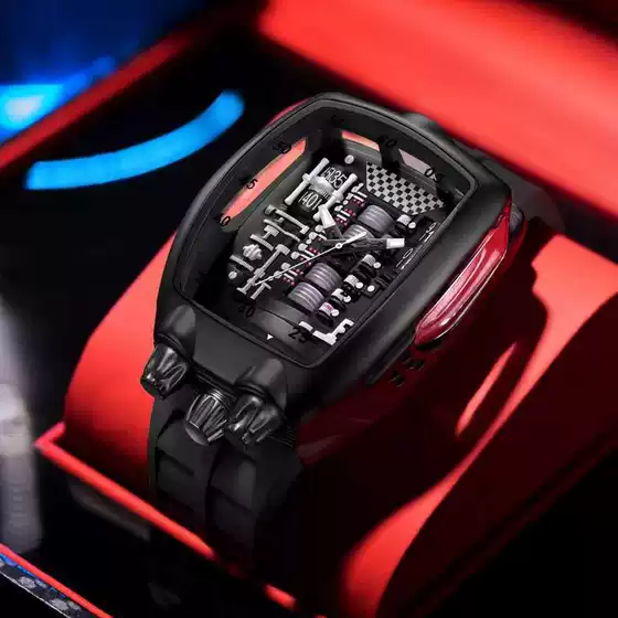 Cross-Border Popular Engine-Style Sports Men's Watch Brand Wristwatch Quartz Watch Wholesale Foreign Trade Fashion Personalized Men's Watch
