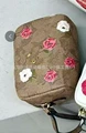 Khaki with two-color flowers