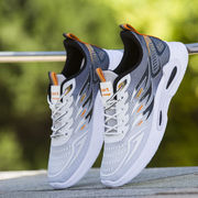 Men's Shoes, Autumn and Winter Fashionable Fly-Knit Breathable Sports Casual Shoes, Student Comfortable Running Shoes, Eva Men's