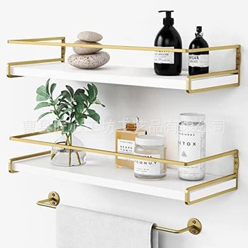 Wall-Mounted Storage Rack, Floating Wall Shelf, Bathroom Towel Rack, Living Room Wall Decoration Rack