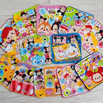 20*20 cute version of the folding music cute cartoon small square children's adult cotton cotton mouth wipe sweat towel