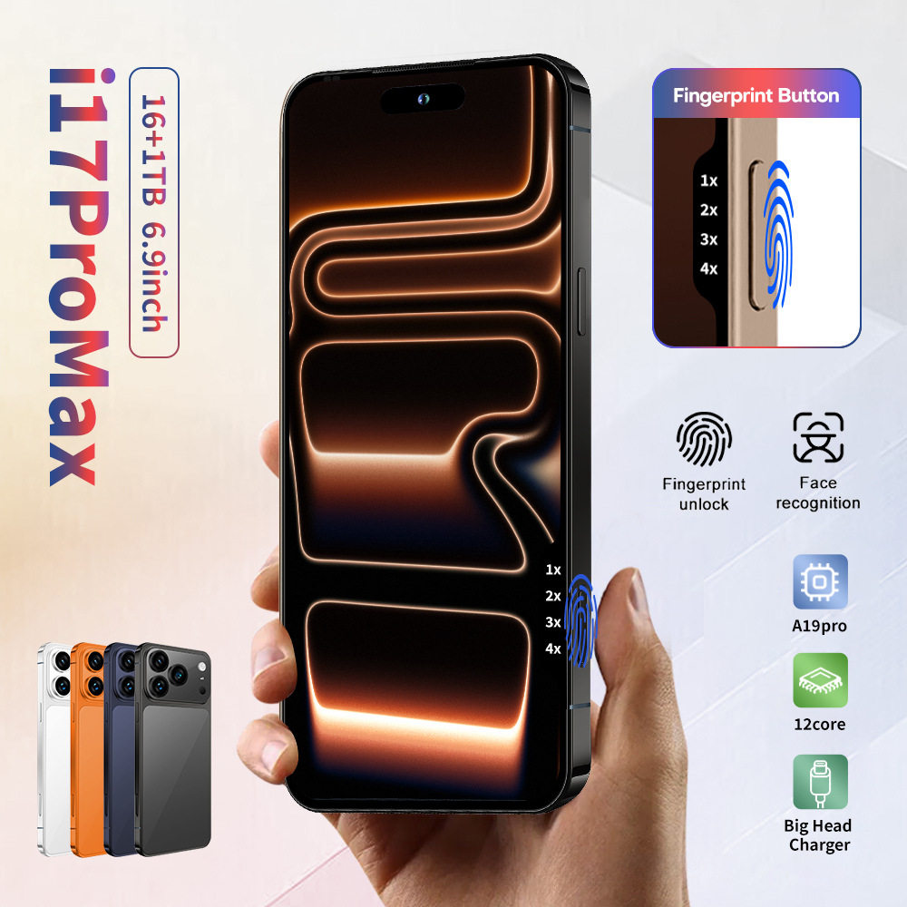 跨境新款i17promax手机智能灵动岛TikTok代发7.3英寸外贸手机可批