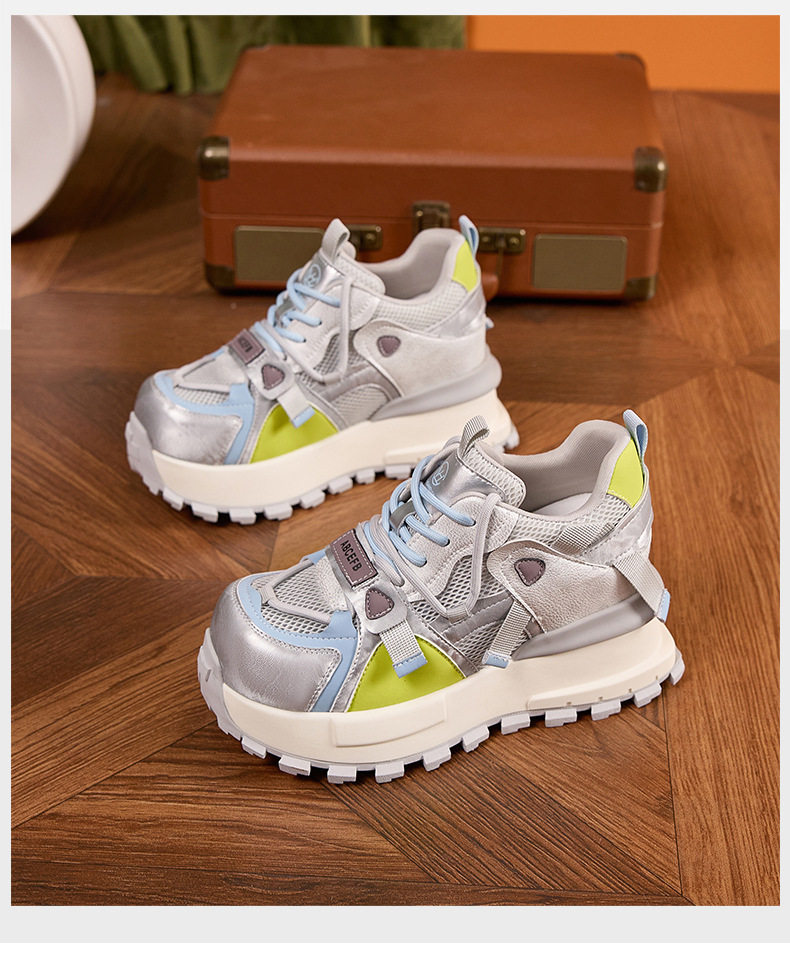 Giày sneaker nữ chạy bộ mesh thoáng khí đế dày Dexun 2026 — Lưới đơn hồng, Lưới đơn xanh, Lưới đơn xám chi tiết 21