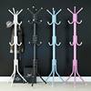 Bedroom Coat Rack Floor-Standing Vertical Clothes Rack European-Style Simple Foyer Clothes Rack Creative Iron Clothes Rack Hanging Bag Rack