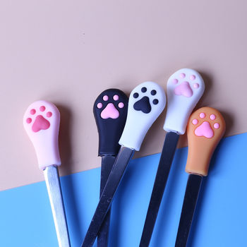Cat Claw Stainless Steel Small Spoon Pet Canned Spoon Pet Spoon Cute Cat Claw Spoon
