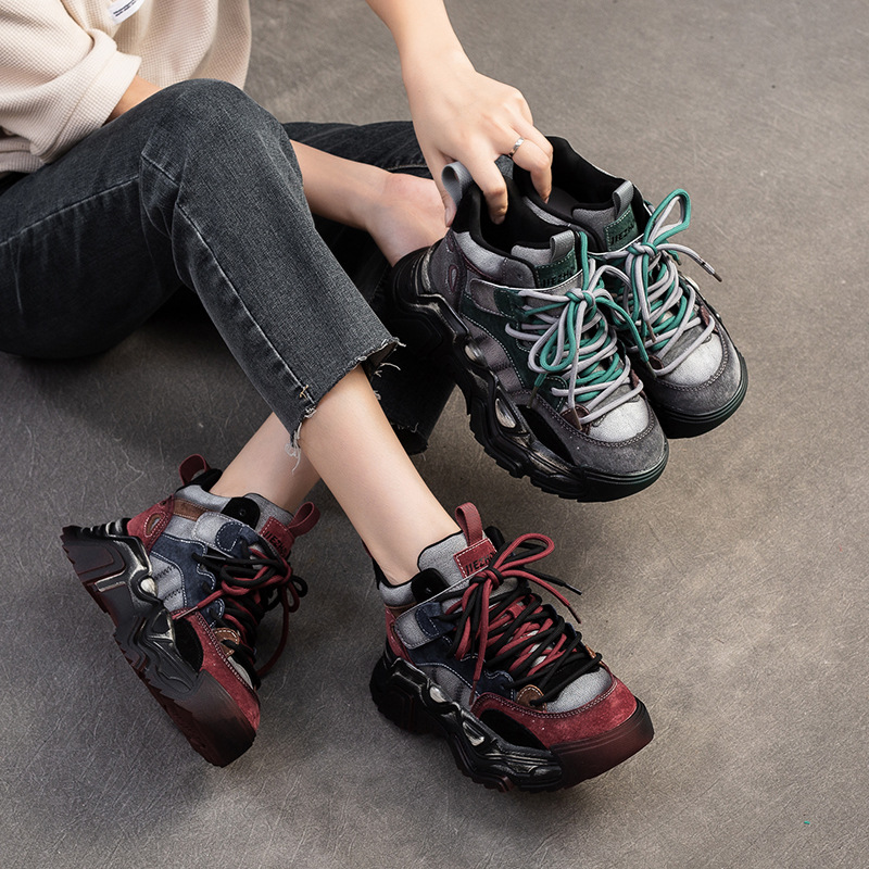Giày Thể Thao Nữ Hàng Mùa Xuân Thu Đông Phục Cổ Cổ Điển