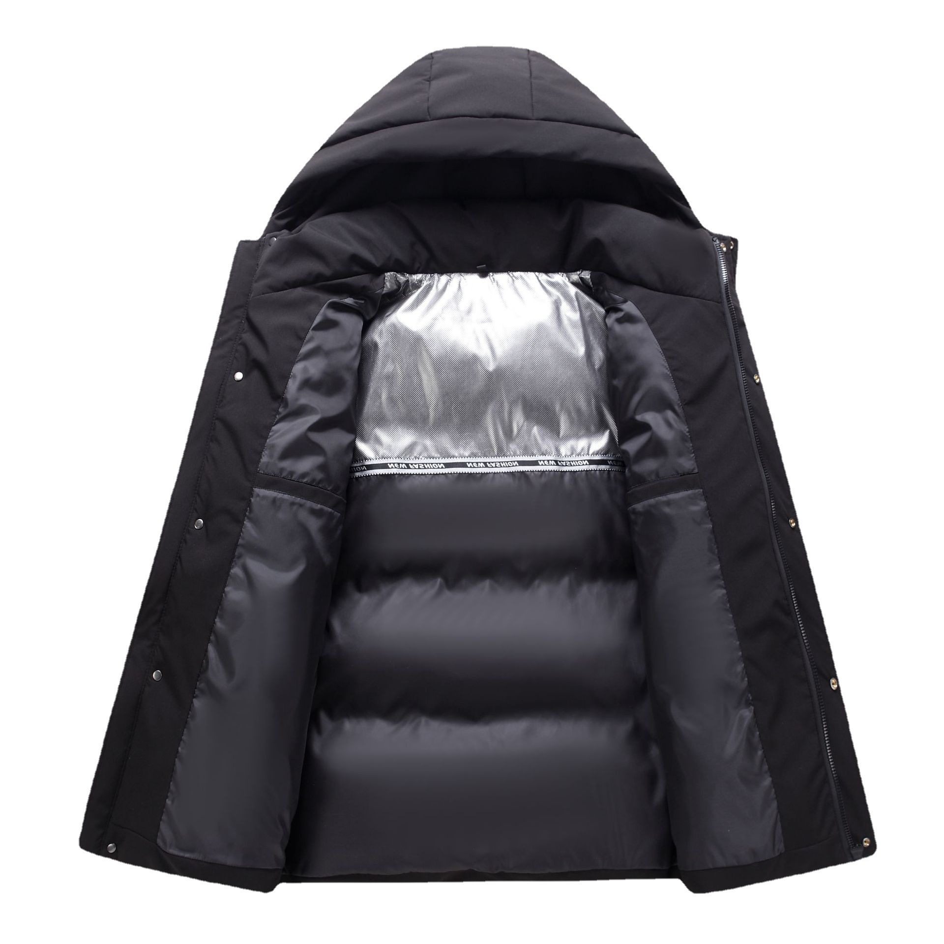 Cross-Border Wholesale down Jackets for Men and Women, Couple Hooded Jackets, Winter Student Thickened Warm Windproof Tops