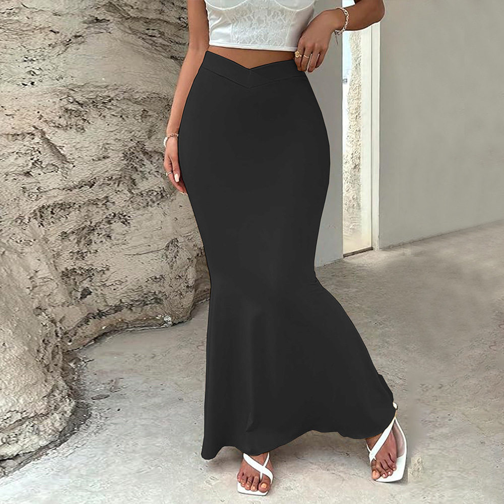Slim Fit V Cut Bodycon Skirt Sexy Design High Waist Comfortable Fabric Perfect for Parties and Night Out Wholesale