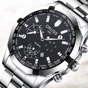 Simple Atmospheric Fashion Men's Quartz Watch Large Dial Waterproof Luminous Men's Watch Factory Straight Hair