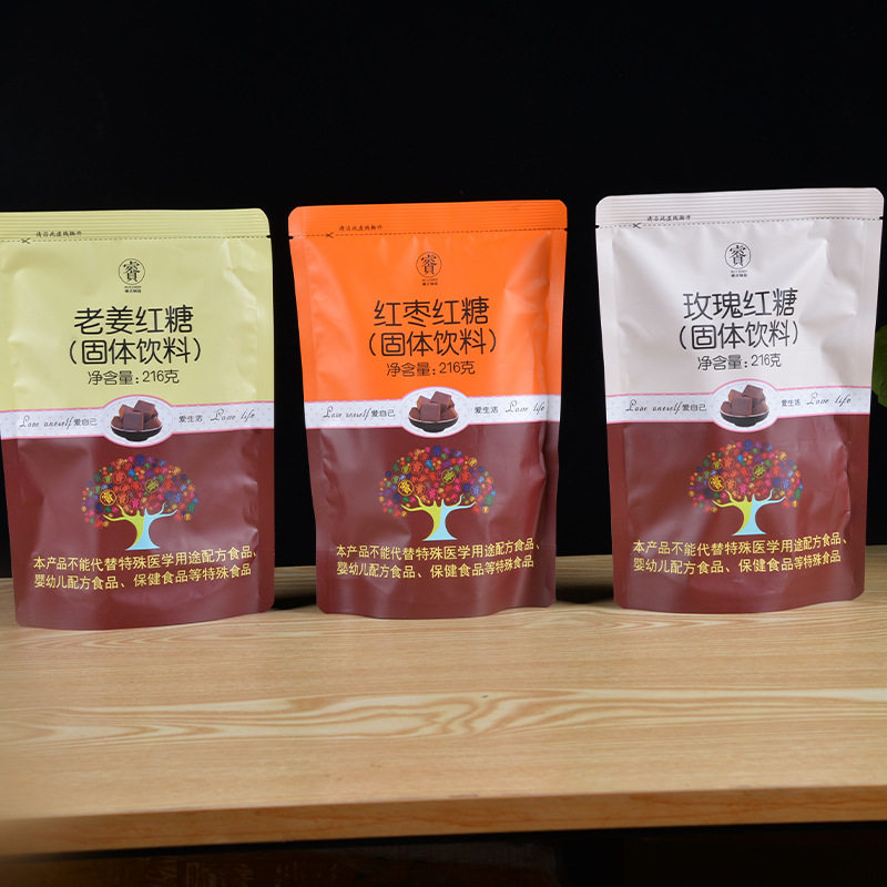 Rui Zhen Rose Brown Sugar 216g Yunnan Brown Sugar Ginger Date Brown Sugar Postpartum Brown Sugar Solid Beverage Individually Packaged Brown Sugar