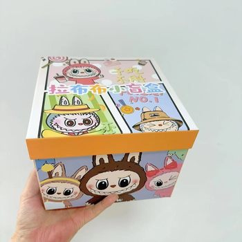 Cross-Border Cartoon Labubu Blind Box Small Cute Surprise Delta Mini Cute Hand-Made Office Desk Ornaments Wholesale