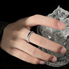 Vintage Abyss Ring Men's Trendy Hip-Hop Finger Ring Fashion Niche Glue Drop Adjustable Split Ring