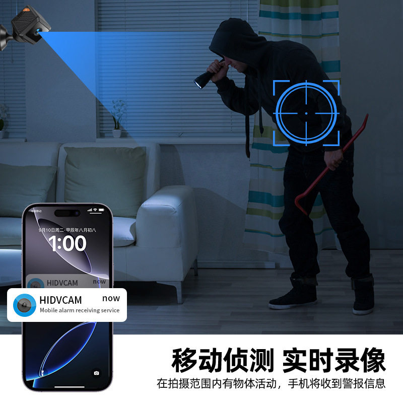 New Product W02 Surveillance Camera Wireless 1080P High Definition Indoor Wifi Camera Thumb Small Square Camera