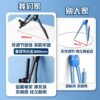 Xiaoyuer Metal 2B Pencil Zi Alloy Compass Can Clip Pen Student Stationery Exam Special