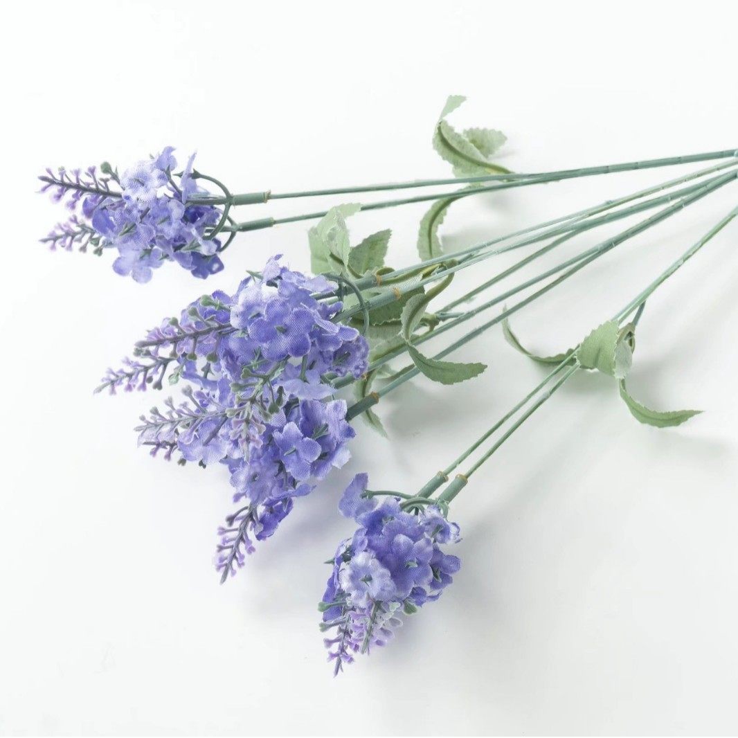 10头普罗旺斯薰衣草假花装饰家居装饰仿真植物盆栽绿植婚庆仿真花