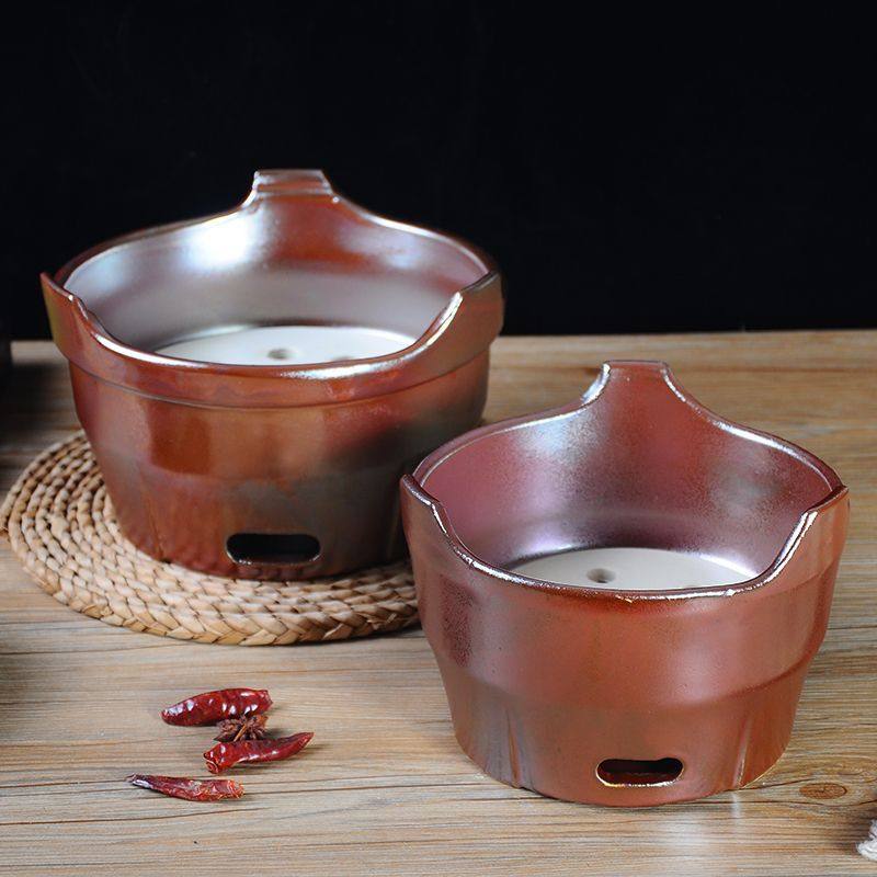 Old-Fashioned Charcoal Stove for Outdoor Tea Brewing, High Temperature Resistant, Commercial Barbecue Stove, Mud Stove, Barbecue Stove, Dry Burning Without Cracking