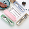 Cross-Border Stainless Steel Tableware Set, Three-Piece Knife, Fork and Spoon Set, Hotel Western Steak Knife and Fork Portable Set Gift
