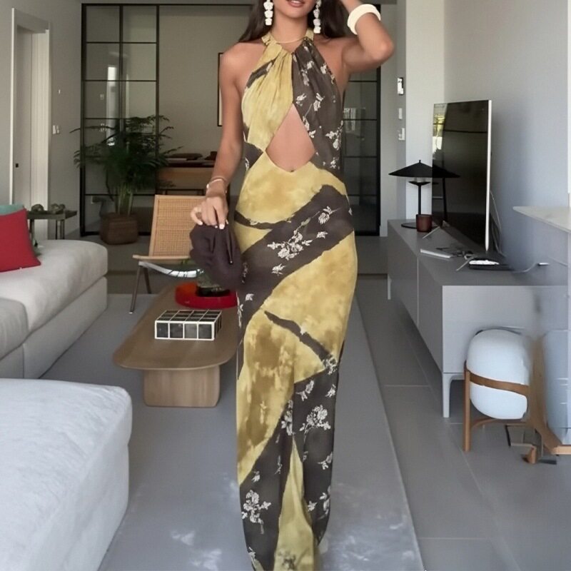 Summer Womens Dress Sexy Elegant Halter Neck Off Shoulder Slim Fit Perfect for Parties and Events Wholesale