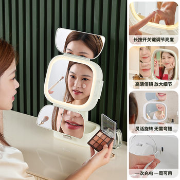 ✅ Makeup Mirror, Dressing Table, Bedroom Countertop, Lipstick, Foundation, Drawer Box, Storage Rack, Cosmetics Storage, Mirror Light, Led
