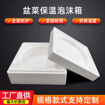 Factory direct supply pot vegetable insulation foam box shockproof anti-fall insulation preservation cold chain express packaging foam box