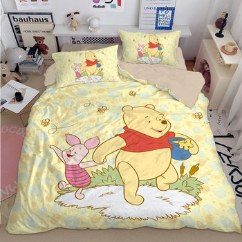 Brushed Printed Bedding Four-Piece Set, Dormitory Three-Piece Set, Can Be Purchased Separately, Duvet Cover Single Piece, Student Fitted Sheet Style