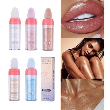 Engbo Highlight Pat Powder Brightening Loose Powder Full Body Highlighting Powder Contouring Powder Natural Three-Dimensional Cross-Border Makeup New Product