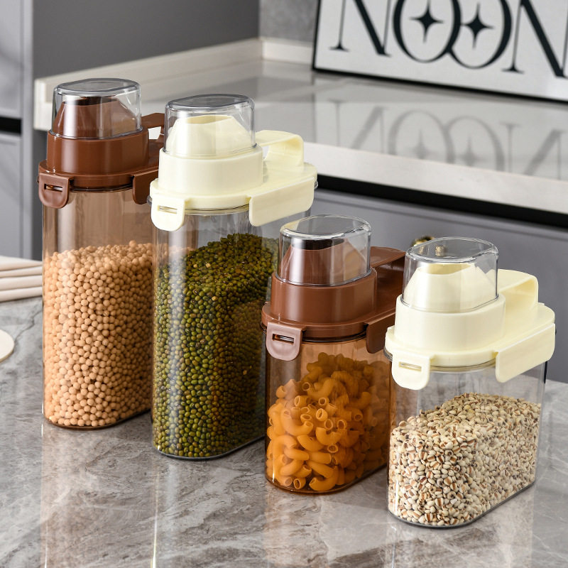 Household Coarse Grain Storage Box Kitchen Insect-Proof and Dust-Proof Sealed Tank Rice Flour Grain Storage Box Grain Storage Box Grain Tank