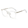 New TR90 Anti-blue Glasses Fashion Internet Popular Plain Glasses Frame Women's 849 Korean Style Artistic Flat Glasses Frame