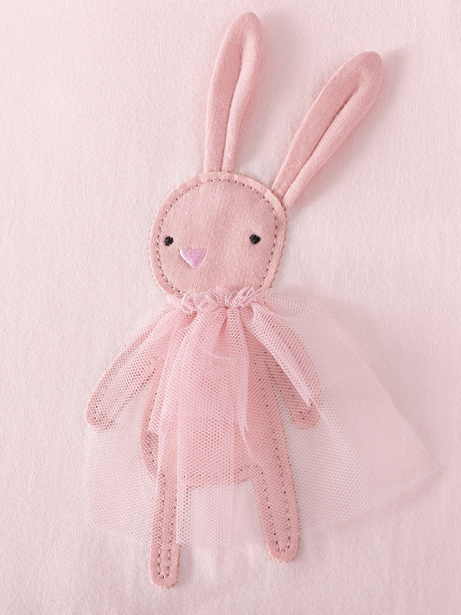 Summer Kids' Short-sleeve Set, Cute Rabbit Girls' Outfit, [Style] Stylish Kids' Clothing