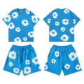 Short-sleeved suit [color blue]