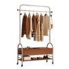 Jialing Movable Room Clothes Rack Coat Rack Floor-Standing Clothes Rack Second-Hand Balcony Clothes Rack Clothes Drying Rack Vertical