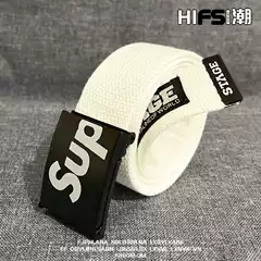 Students Korean Style Trendy Belt Men's Trendy Belt Boys Canvas Belt Trendy High School Junior High School Students Teenagers Belt