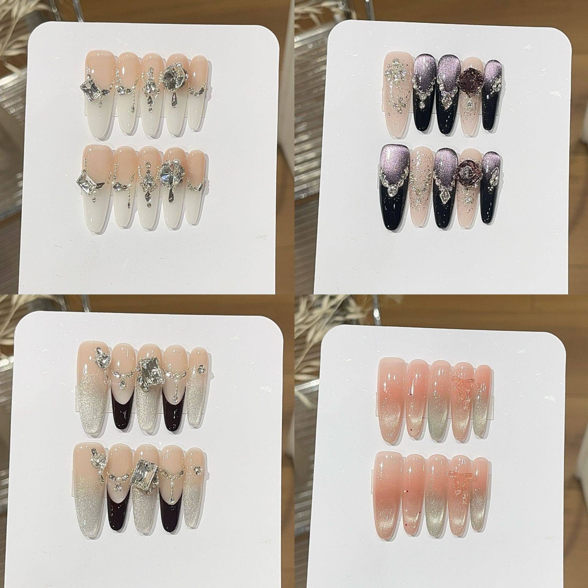 [3.5 New Fine Dog Collection] Tao Xili Manicure Pure Desire Whitening Light Luxury Wearable Nails 3.5 Fine Dog Collection