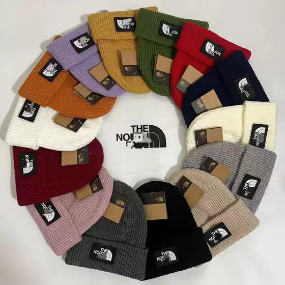 Winter Cold Hat for Men and Women with European and American Simple Knitted Hat Letter Embroidered Warm Wool Hat Outdoor Cold-proof Pullover