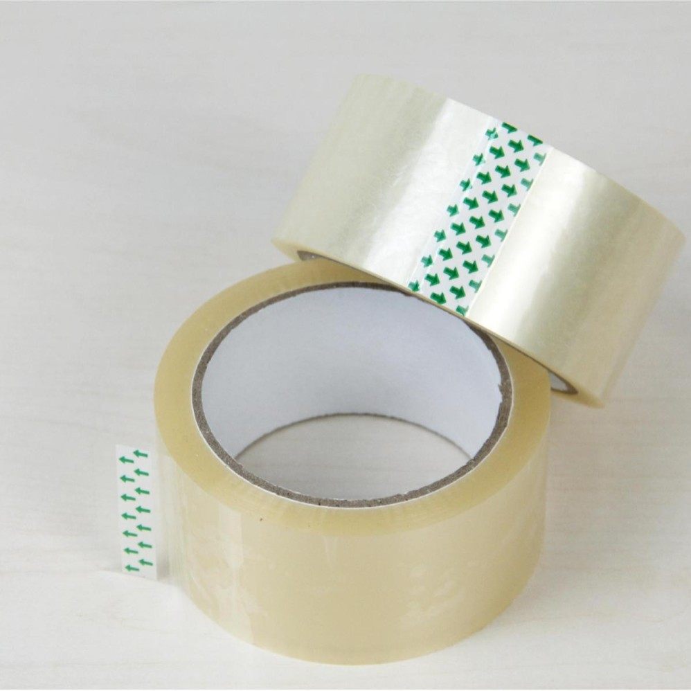 Factory supply water glue transparent BOPP tape express packing sealing tape household large roll transparent tape