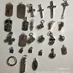Chrome hearts Necklace Cross Ball Chain
