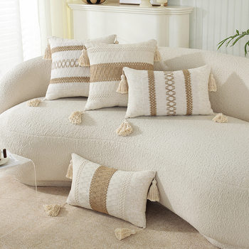 American jacquard multicolor sofa pillow bedside cushion living room pillow chair car pillowcase in stock wholesale