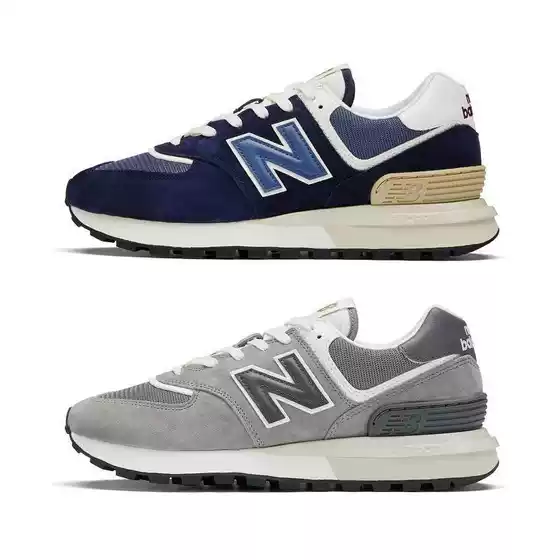 high quality supply nb women's shoes men's shoes dad shoes increased navy blue breathable casual U574LGBB waffle shoes