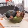 Fruit Plate Drain Basket Rice Washing Basket Household Kitchen Fruit Basin Multifunctional Household Food Grade Thickened Washing Basket
