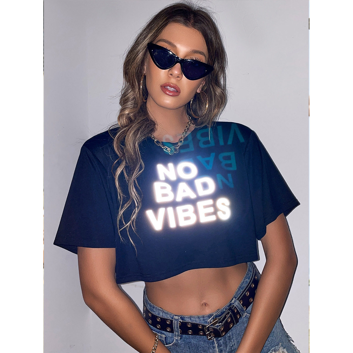 Casual Printed Short Sleeve T Shirt Trendy Boyfriend Style Versatile Design Comfortable Fabric Perfect for Everyday