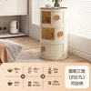 Multi-Layer Bedroom Storage Cabinet Small Narrow Storage Cabinet Ultra-Narrow Bedside Table Sofa Side Cabinet Cylindrical Bedside Table Living Room