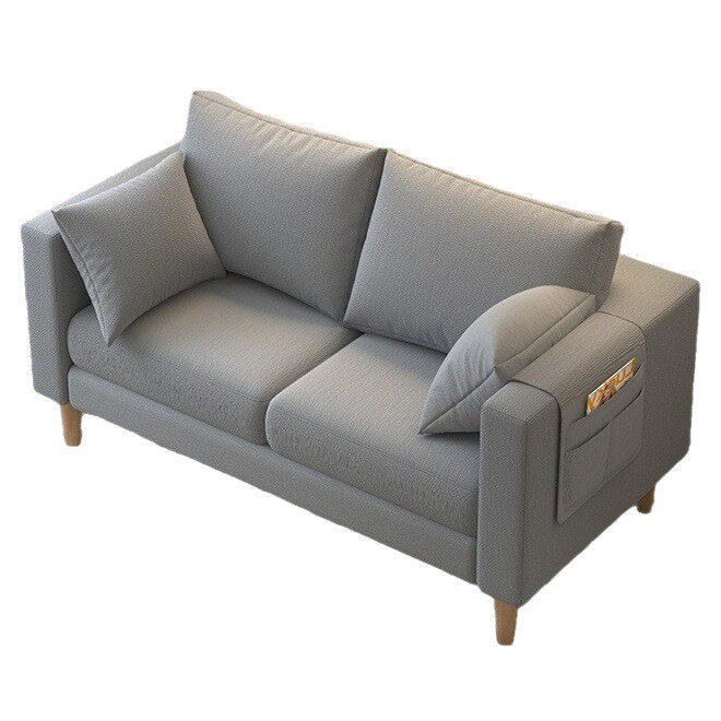 沙发小户型北欧简约现代卧室出租房简易网红双人三人客厅布艺沙发