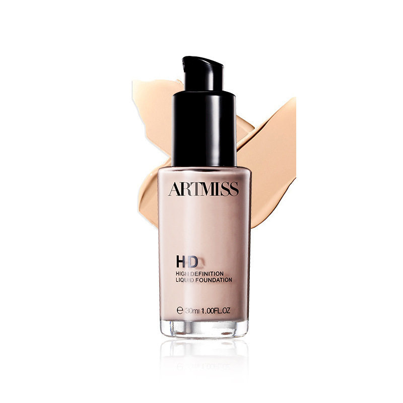 Skin-Nourishing Liquid Foundation for Dry and Oily Skin, Long-Lasting, Not Easy to Come Off, Concealer, Pl, Does Not Rub Off, Not Easy to Stick to Dry Skin, Customized Oem