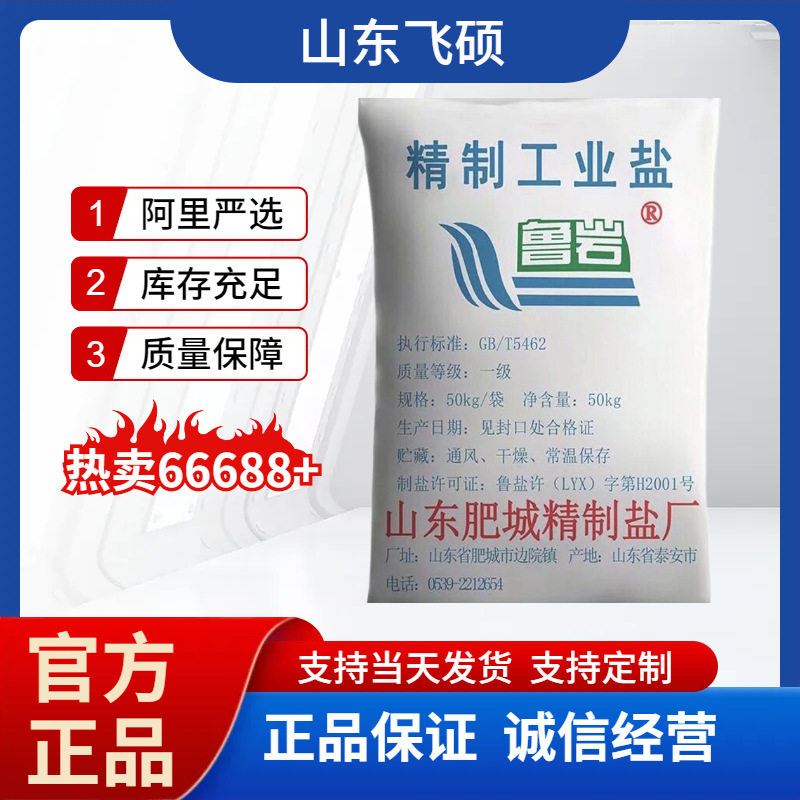 Refined Industrial Salt, Snow Melting Agent, Sodium Chloride Salt ≥99% National Standard Industrial Coarse/Fine Salt for Water Treatment