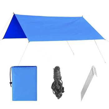 Outdoor Camping Tent Camping Rainproof Sun Protection Awning Ultra Light Portable Cloth Camping Awning Picnic Equipment Canopy